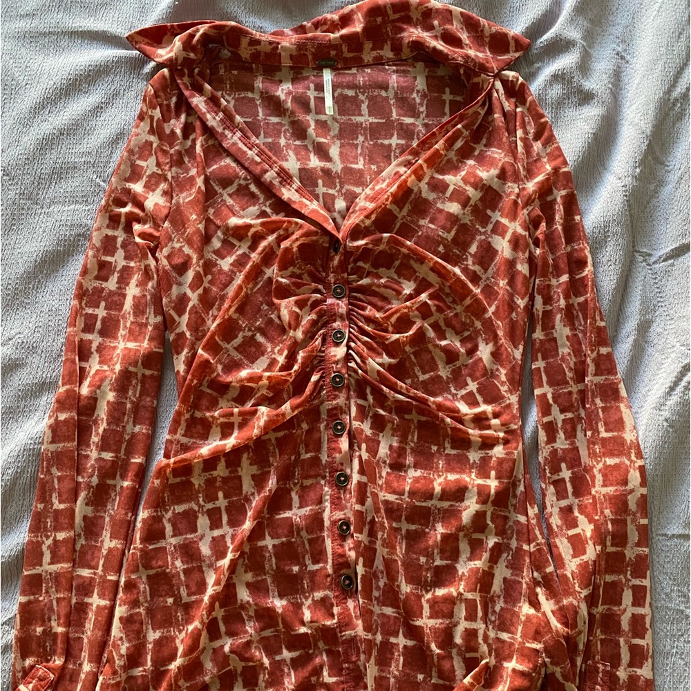 Free people button down top